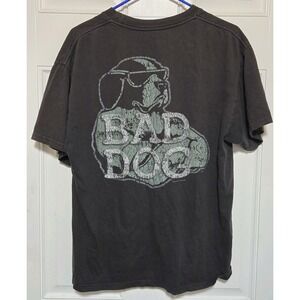 Vintage‎ 90s Bad Dog Big Dogs Mean Muggin' Faded Graphic Tee Men's Large